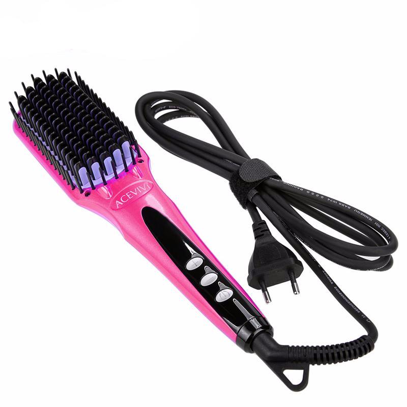 Digital Hair Straightener Brush